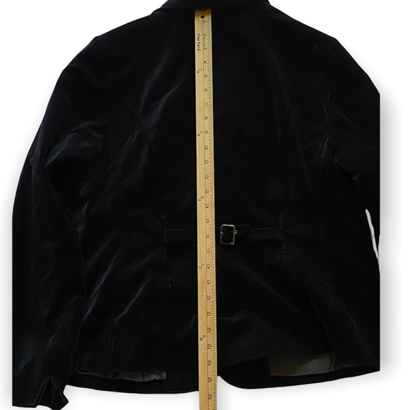 Madison Woman 2X Black Velvet Blazer Jacket Coat - Picture 9 of 11
